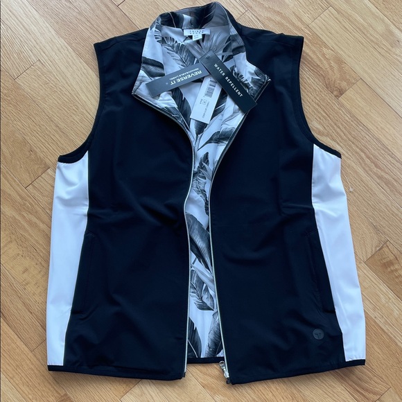 Tribal Sport Jackets & Blazers - NWT Reversible water repellent black and white vest